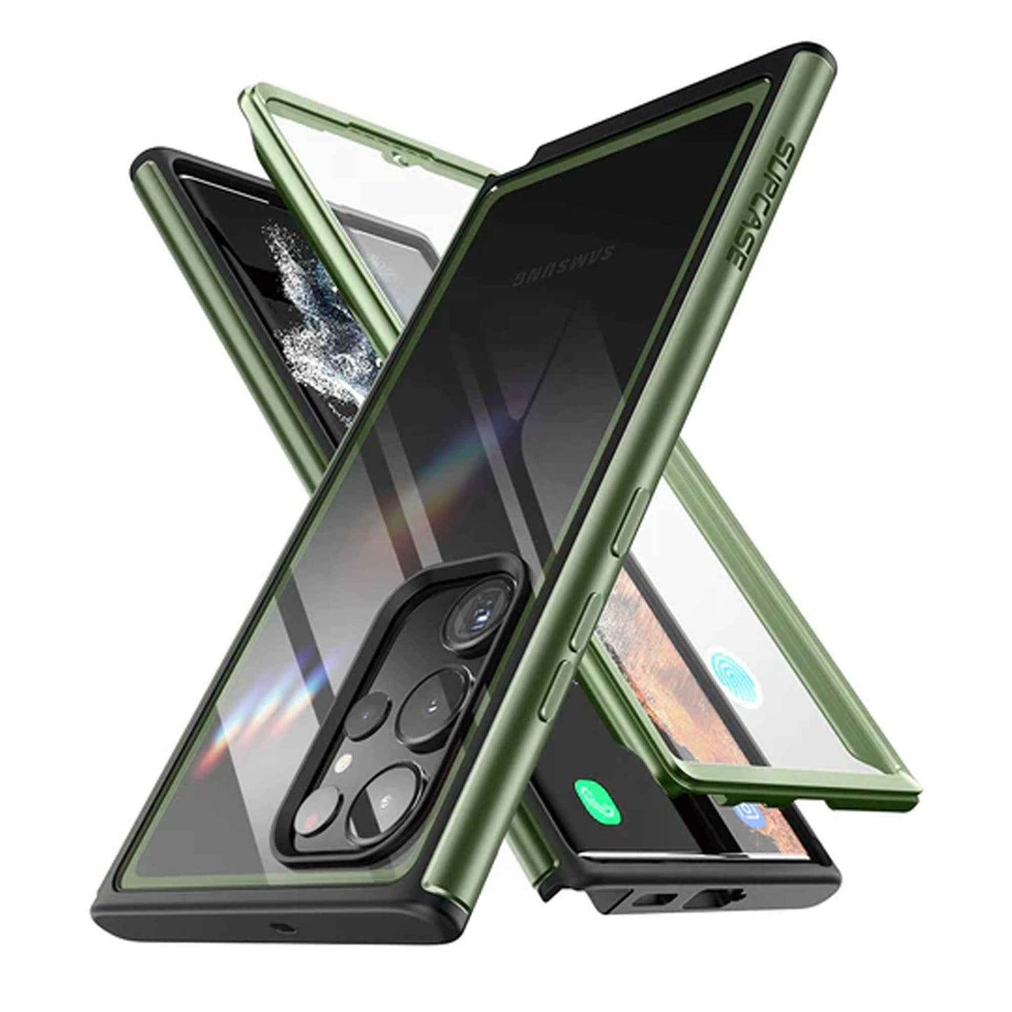 [ONLINE EXCLUSIVE] Supcase Unicorn Beetle Edge XT for Samsung Galaxy S23 Ultra ( With Build-in Screen Protector ) - Dark Green (Barcode : 843439121591 )