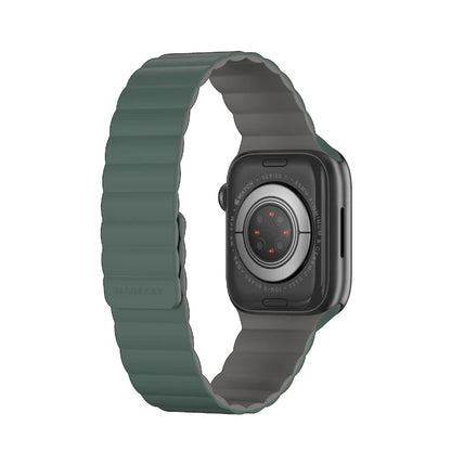 SwitchEasy Skin Silicone Magnetic Watch Band for Apple Watch ALL Ultra & 42/44/45/49MM - Pine Green (Barcode: 4895241111372 ) - Forexengineer -Malaysia- 4895241111372
