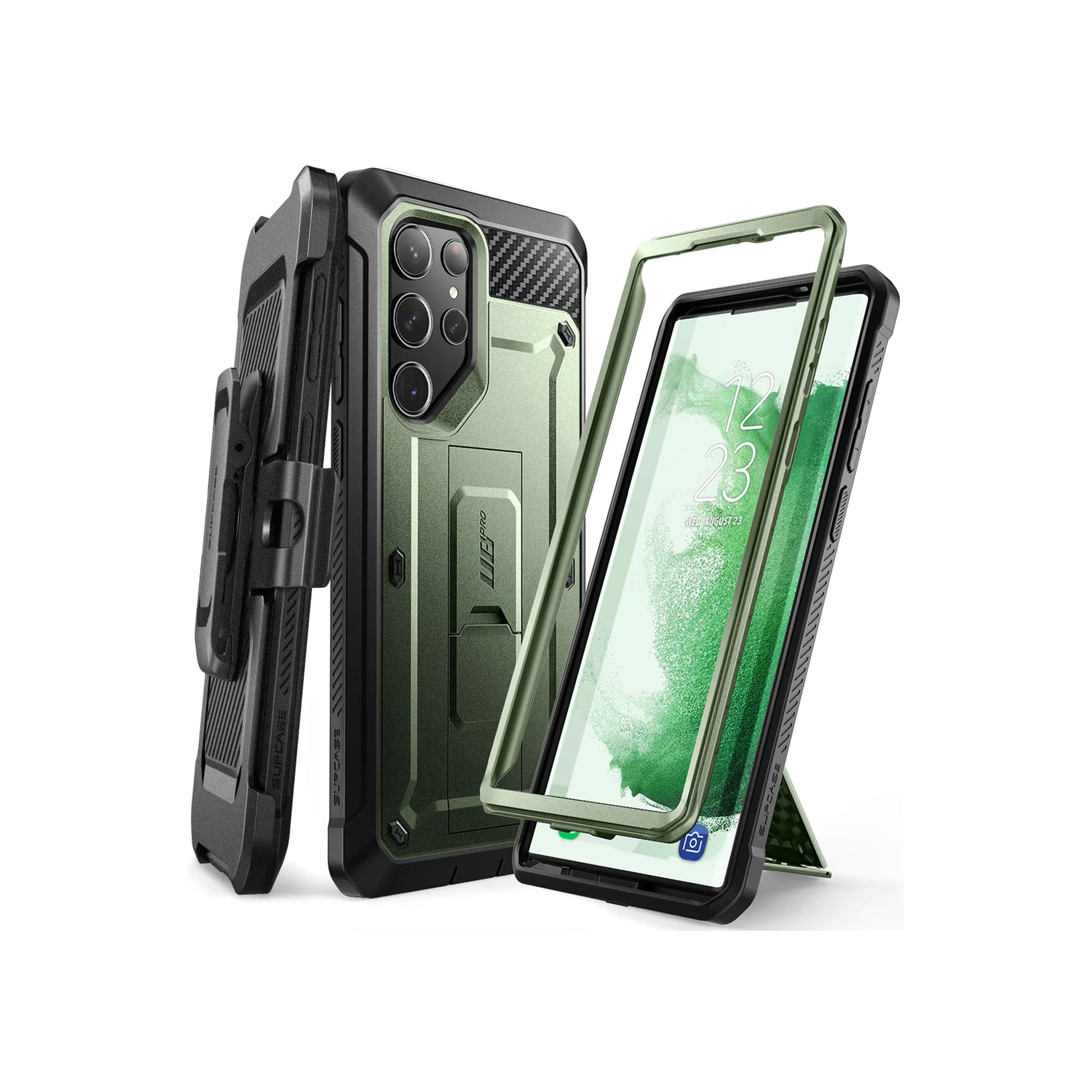 Supcase Unicorn Beetle PRO for Samsung Galaxy S23 (Without built-in Screen Protector) - Dark Green - Forexengineer -Malaysia- 843439121317