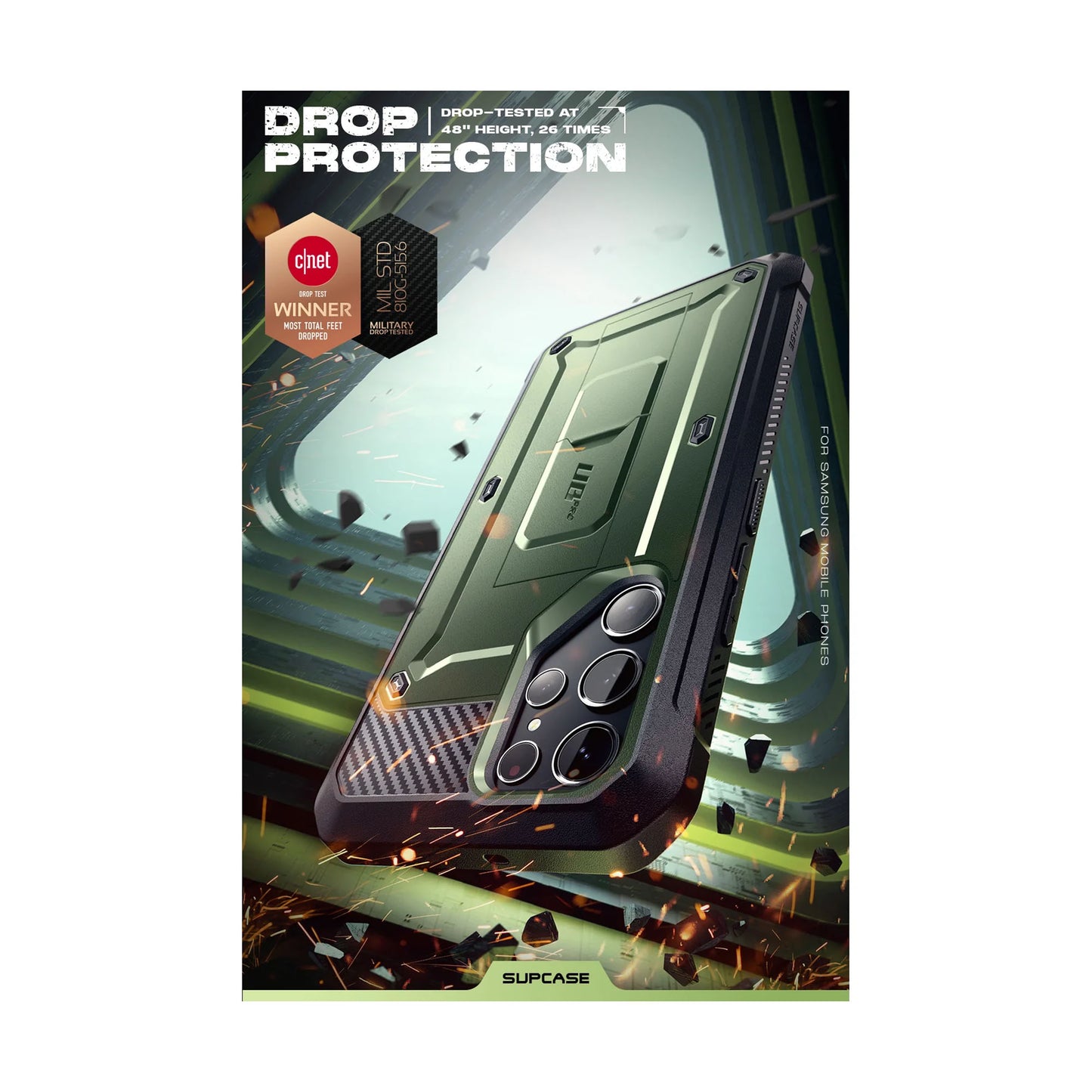 Supcase Unicorn Beetle PRO for Samsung Galaxy S23 (Without built-in Screen Protector) - Dark Green - Forexengineer -Malaysia- 843439121317