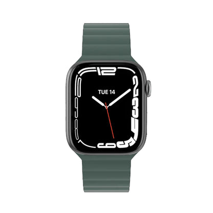 SwitchEasy Skin Silicone Magnetic Watch Band for Apple Watch 41mm - 40mm - 38mm ( 8 - SE2 - 7 - SE - 6 - 5 - 4 - 3 - 2 ) - Pine Green (Barcode: 4895241111259 ) - Forexengineer -Malaysia- 4895241111259