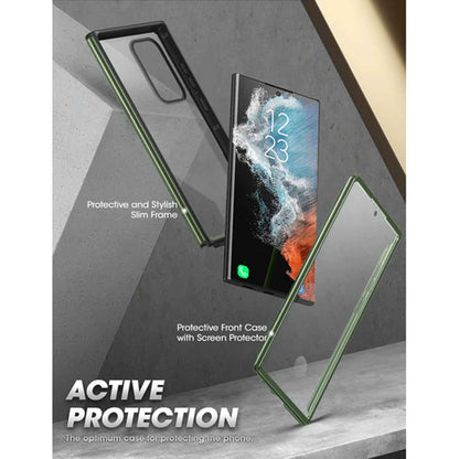 [ONLINE EXCLUSIVE] Supcase Unicorn Beetle Edge XT for Samsung Galaxy S23 Ultra ( With Build-in Screen Protector ) - Dark Green (Barcode : 843439121591 )