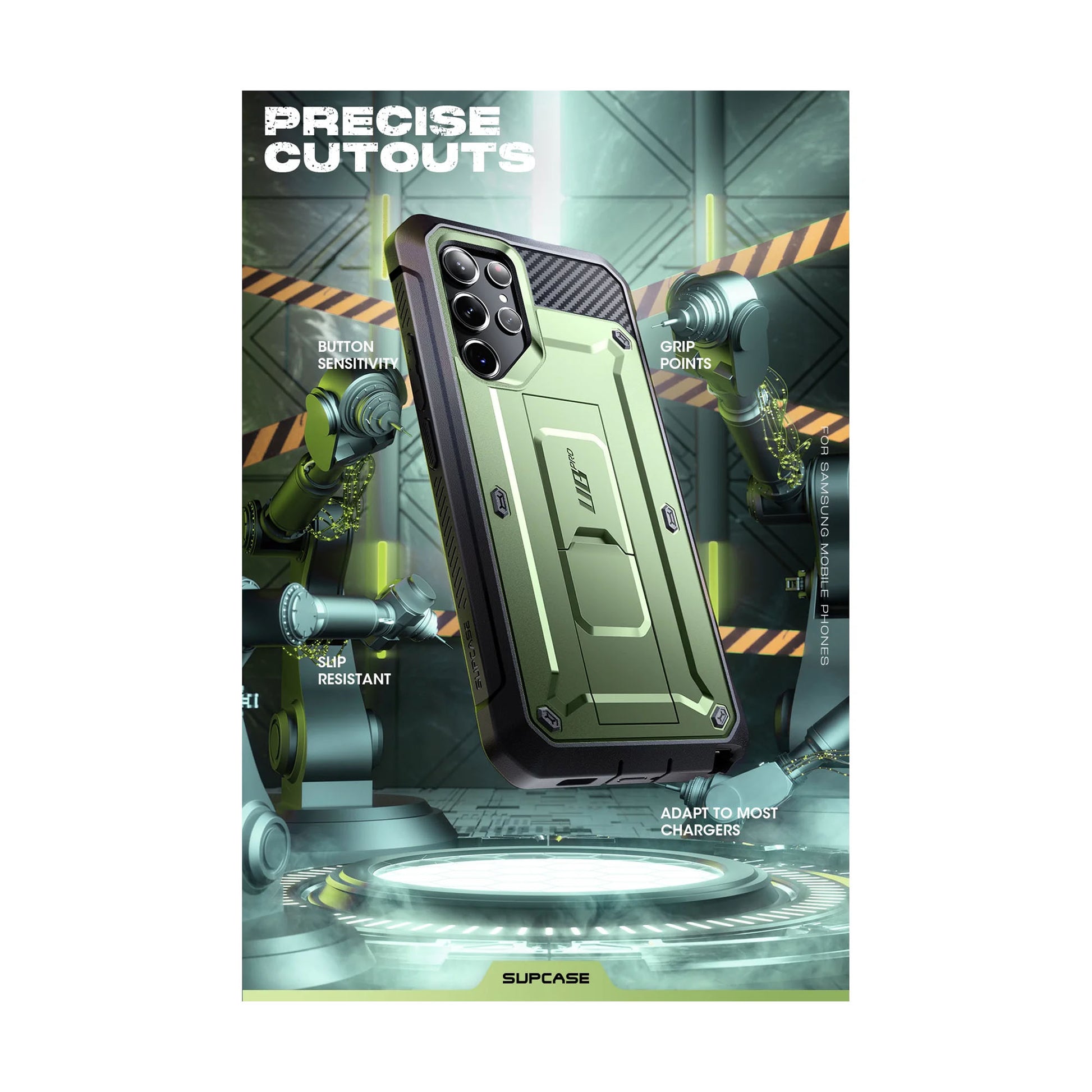 Supcase Unicorn Beetle PRO for Samsung Galaxy S23 (Without built-in Screen Protector) - Dark Green - Forexengineer -Malaysia- 843439121317