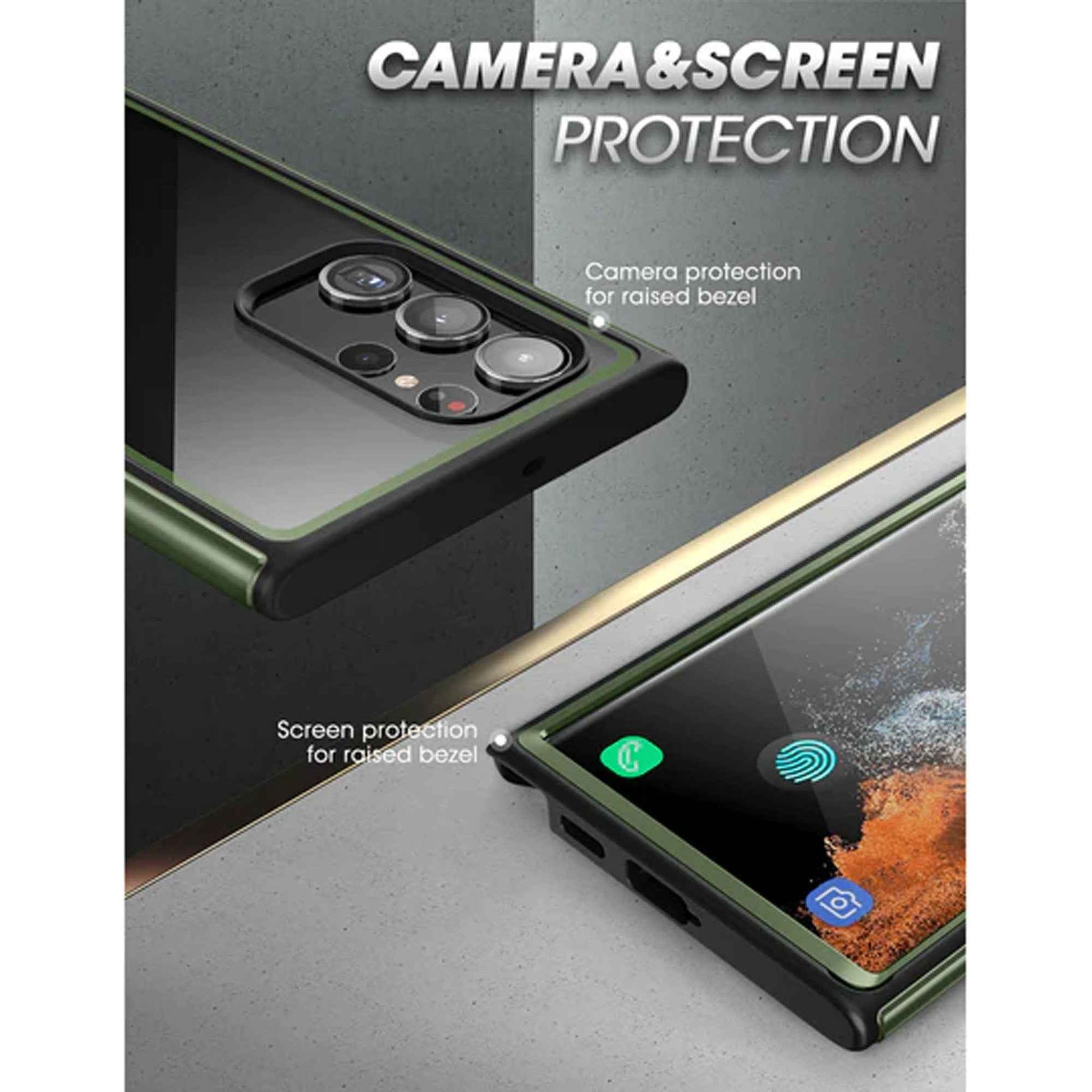 [ONLINE EXCLUSIVE] Supcase Unicorn Beetle Edge XT for Samsung Galaxy S23 Ultra ( With Build-in Screen Protector ) - Dark Green (Barcode : 843439121591 )