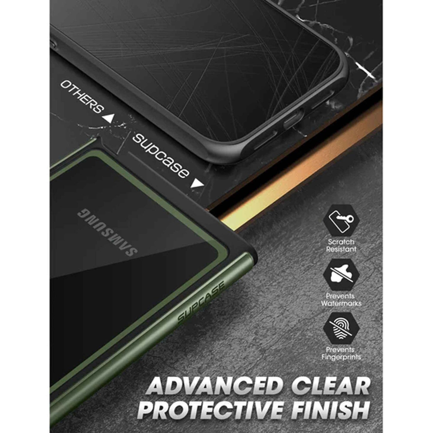 [ONLINE EXCLUSIVE] Supcase Unicorn Beetle Edge XT for Samsung Galaxy S23 Ultra ( With Build-in Screen Protector ) - Dark Green (Barcode : 843439121591 )