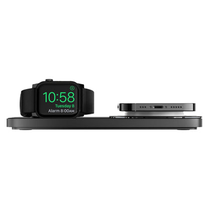 Nomad Base One Max - MagSafe and Apple Watch Charging Base 15W - Carbide Gray ( Barcode: 856500011516 ) - Forexengineer -Malaysia- 856500011516