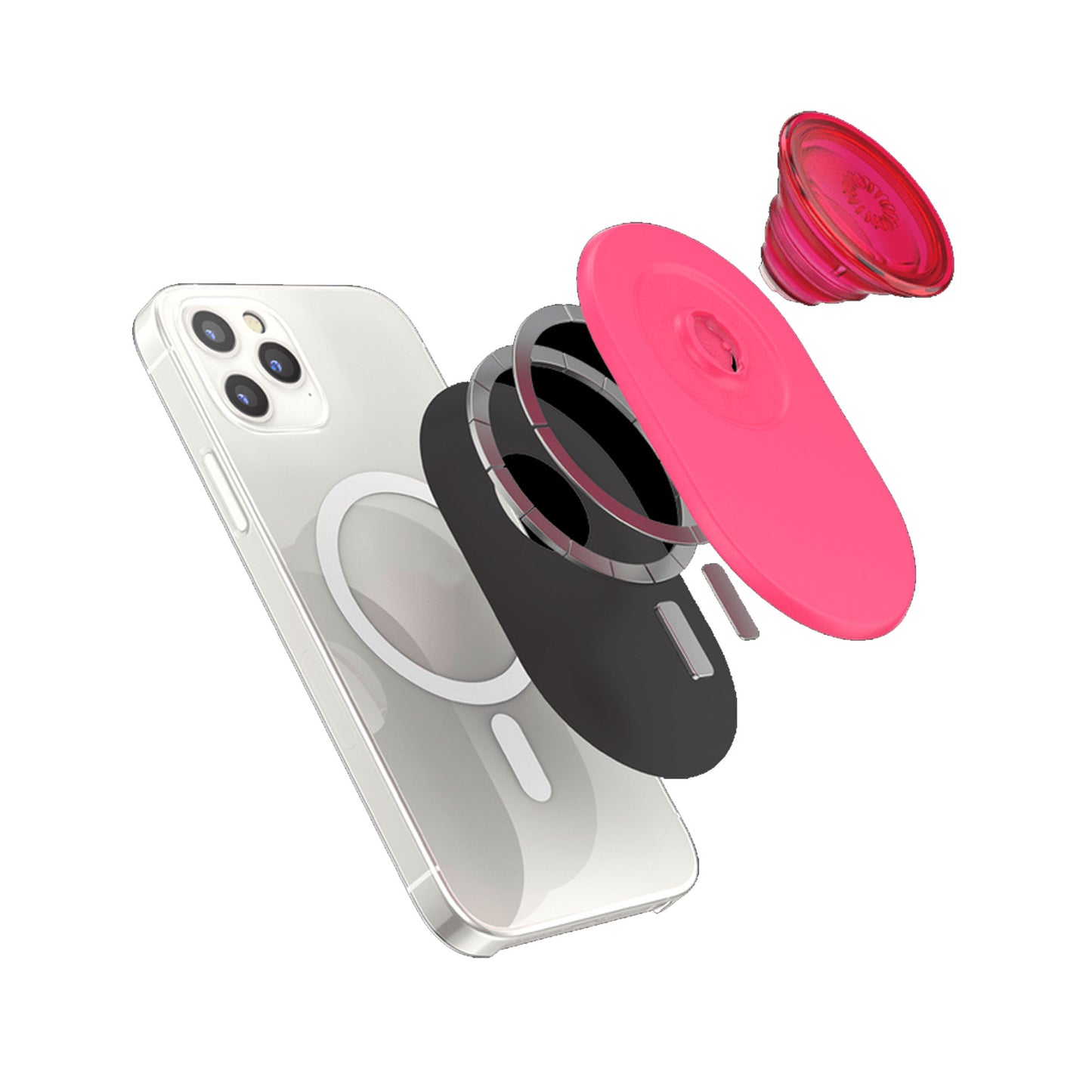 PopSockets Popgrip for Magsafe Magnetic phone grip and stand - Neon Pink