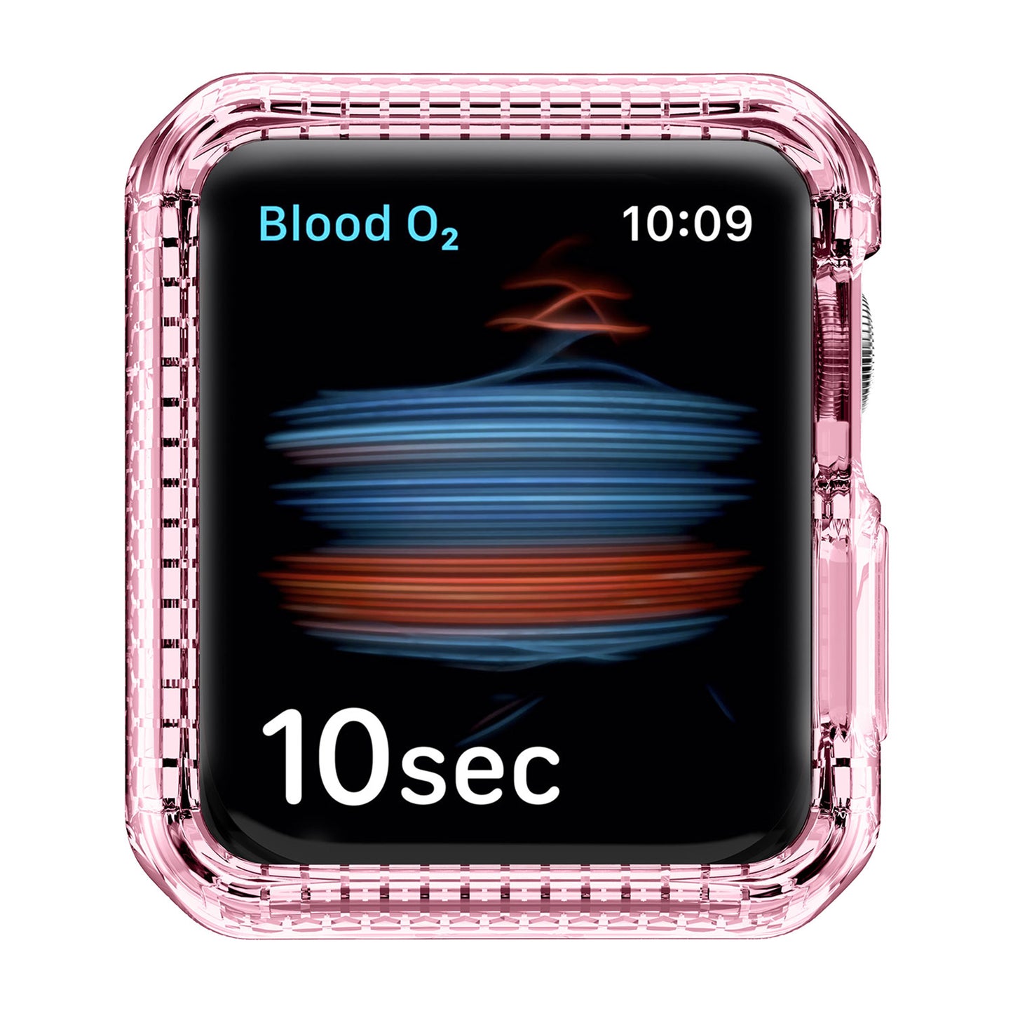 ITSKINS Spectrum Clear Case for Apple Watch ( 41mm - 40mm ) Series 8 - SE2 - 7 - 6 - SE - 5 - 4 - Light Pink (Barcode: 4894465705190 )