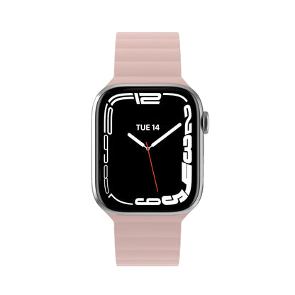 SwitchEasy Skin Silicone Magnetic Watch Band for Apple Watch 41mm - 40mm - 38mm ( 8 - SE2 - 7 - SE - 6 - 5 - 4 - 3 - 2 ) - Pink (Barcode: 4895241111266 ) - Forexengineer -Malaysia- 4895241111266