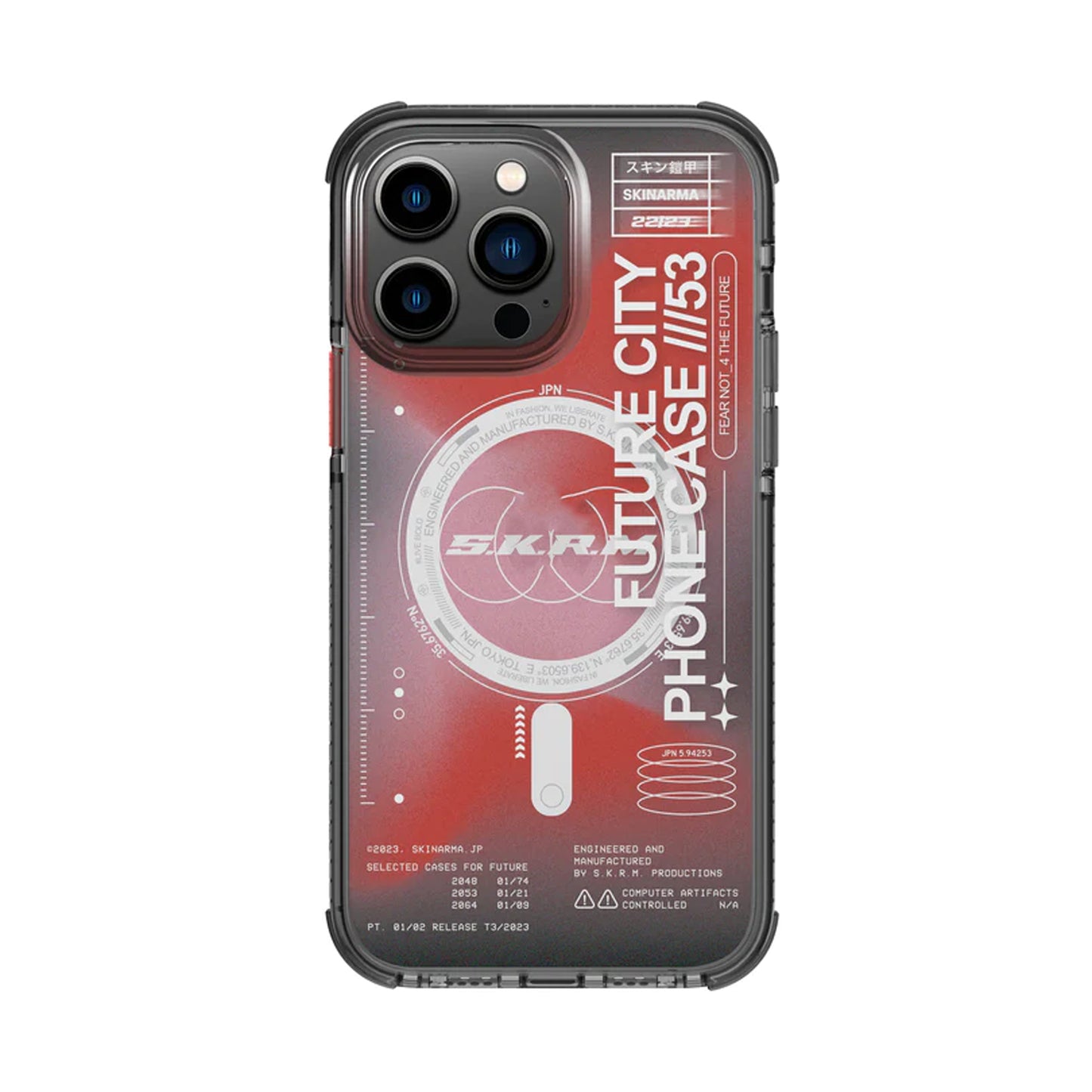 [ONLINE ONLY] Skinarma Shorai with Mag Charge for iPhone 14 Pro Max - Magsafe Compatible - Red ( Barcode: 8886461242676 )