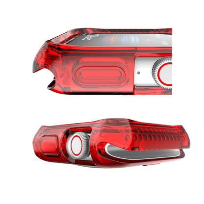 ITSKINS Spectrum Clear Case for Apple Watch ( 45mm - 44mm ) Series 8 - SE2 - 7 - 6 - SE - 5 - 4 - Red (Barcode: 4894465926908 )