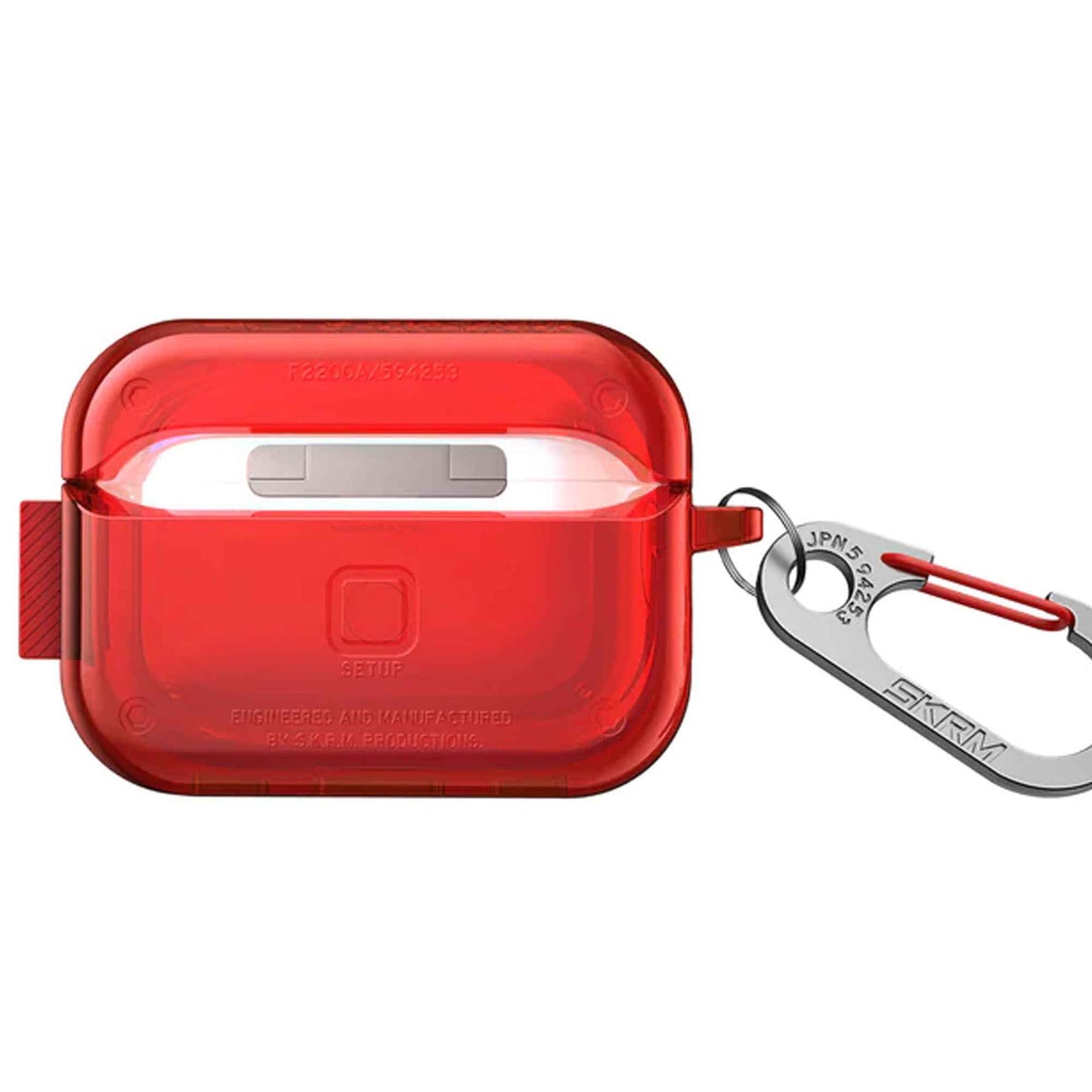 Skinarma Saido Case for Airpods Pro 2 ( 2nd Gen ) - Red (Barcode : 8886461243239 )