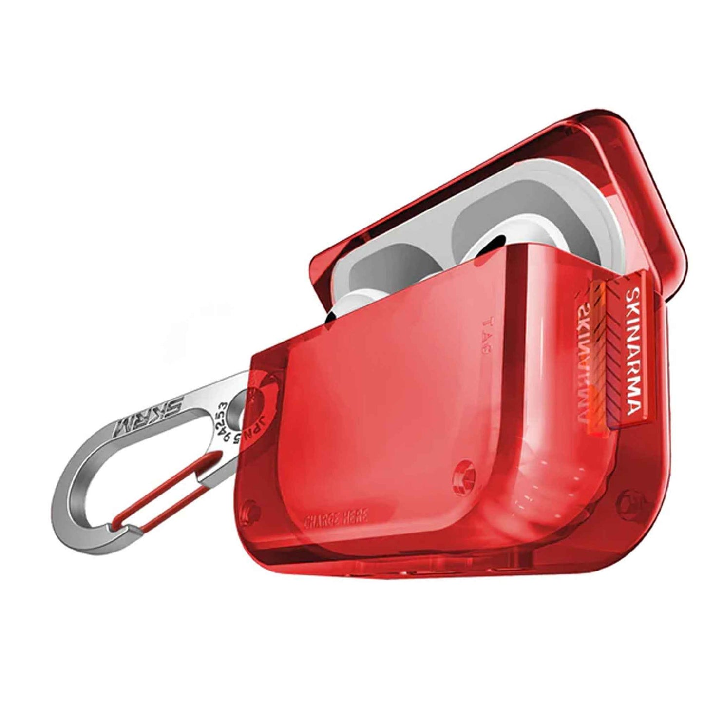 Skinarma Saido Case for Airpods Pro 2 ( 2nd Gen ) - Red (Barcode : 8886461243239 )