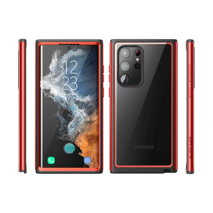 [ONLINE EXCLUSIVE] Supcase Unicorn Beetle Edge XT for Samsung Galaxy S23 Ultra ( With Build-in Screen Protector ) - Metallic Red (Barcode : 843439121607 )