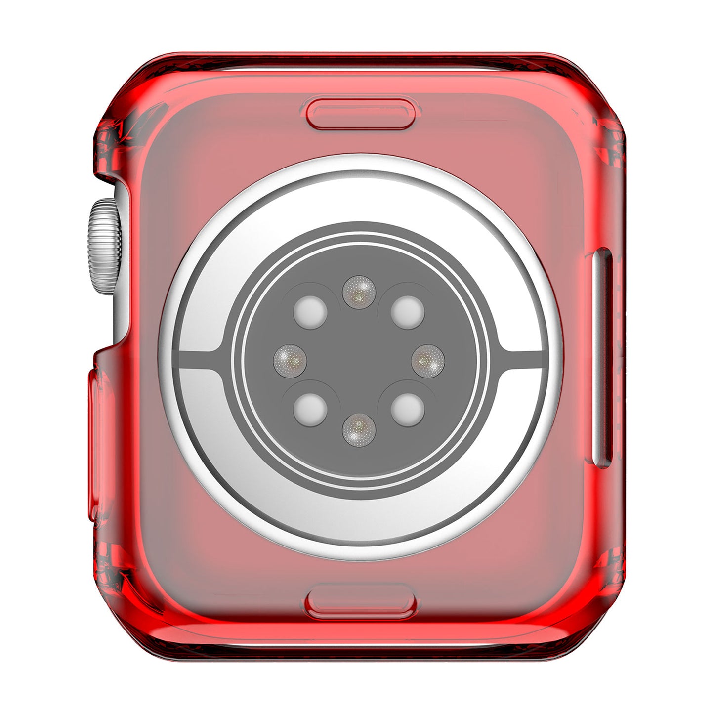 ITSKINS Spectrum Clear Case for Apple Watch ( 45mm - 44mm ) Series 8 - SE2 - 7 - 6 - SE - 5 - 4 - Red (Barcode: 4894465926908 )