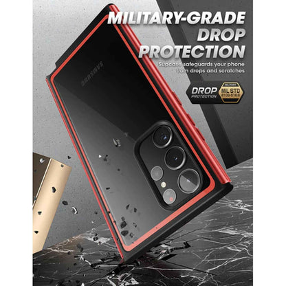 [ONLINE EXCLUSIVE] Supcase Unicorn Beetle Edge XT for Samsung Galaxy S23 Ultra ( With Build-in Screen Protector ) - Metallic Red (Barcode : 843439121607 )