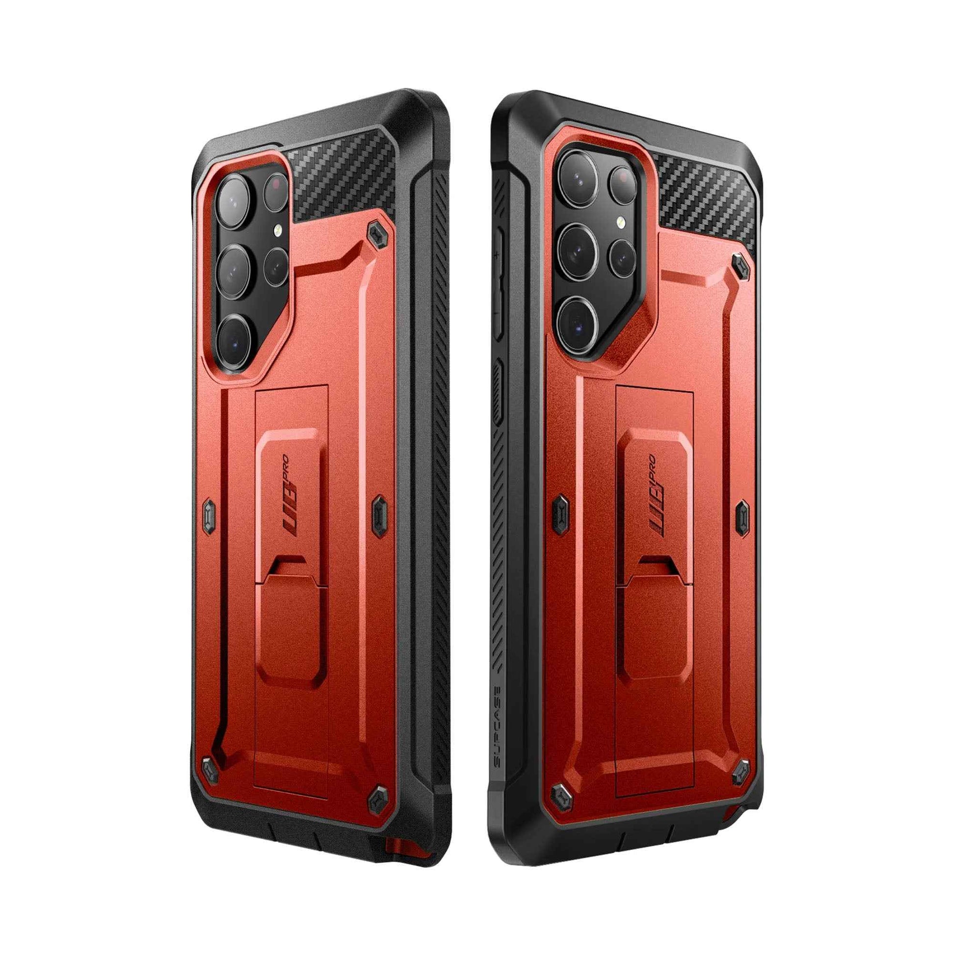 Supcase Unicorn Beetle PRO for Samsung Galaxy S23 (Without built-in Screen Protector) - Metallic Red