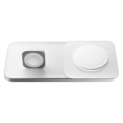 Nomad Base One Max - MagSafe and Apple Watch Charging Base 15W - Silver ( Barcode: 856500011745 ) - Forexengineer -Malaysia- 856500011745
