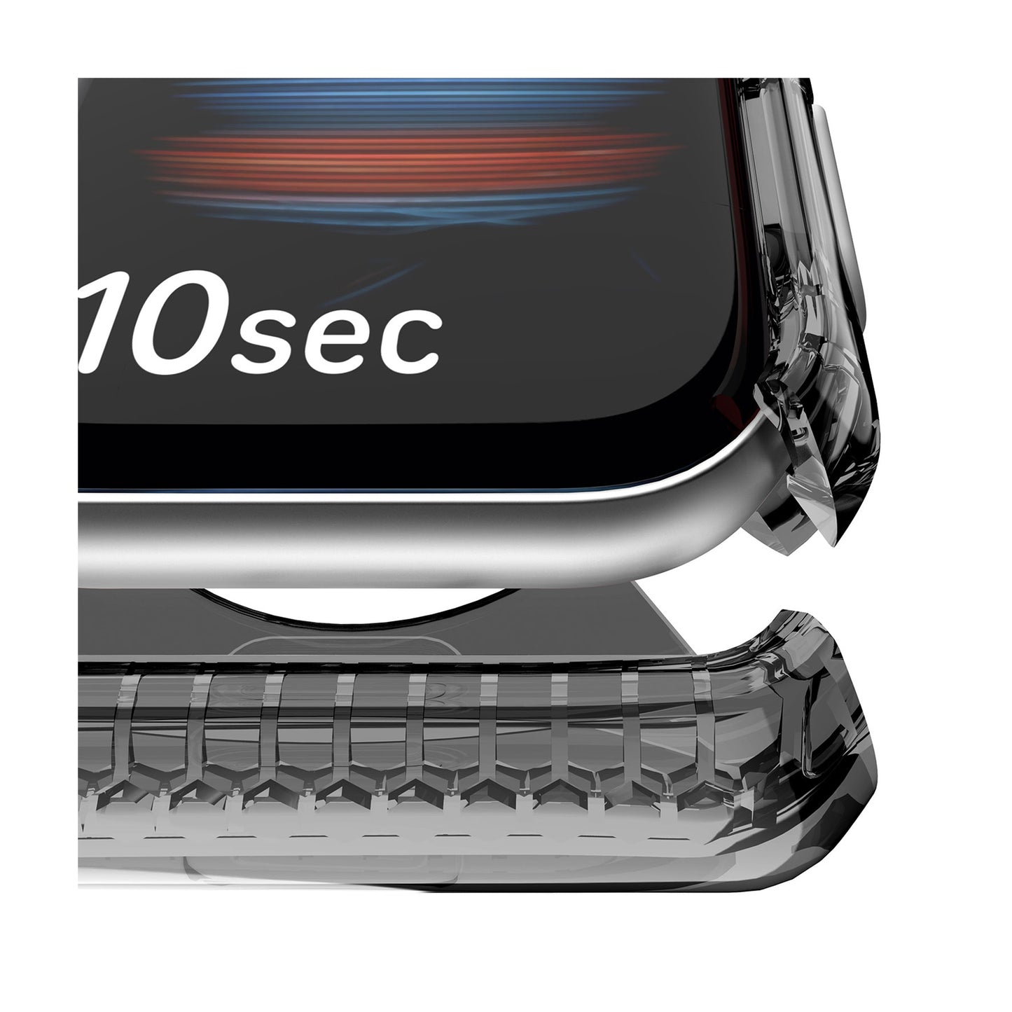 ITSKINS Spectrum Clear Case for Apple Watch ( 41mm - 40mm ) Series 8 - SE2 - 7 - 6 - SE - 5 - 4 - Smoke (Barcode: 4894465056513 )
