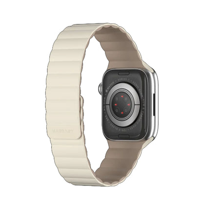 SwitchEasy Skin Silicone Magnetic Watch Band for Apple Watch 41mm - 40mm - 38mm ( 8 - SE2 - 7 - SE - 6 - 5 - 4 - 3 - 2 ) - Starlight (Barcode: 4895241111273 ) - Forexengineer -Malaysia- 4895241111273