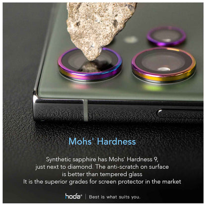 Hoda Sapphire Lens Protector for Samsung S23 - S23+ - S23 Plus (3 pcs lens) - Titanium (Barcode: 4711103547854 )
