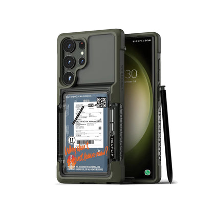 [ONLINE EXCLUSIVE] VRS Design NeoFlip Travel Card Slot for Samsung Galaxy S23 Ultra - Holds up to 3 Cards - Forexengineer -Malaysia- 8809919620680-8809919620673-8809919620659-8809919620666