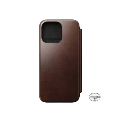 Nomad Modern Horween Leather Folio Case for iPhone 15 Series - Magsafe Compatible - Forexengineer -Malaysia- 856500016351-856500016306-856500016313-856500016269