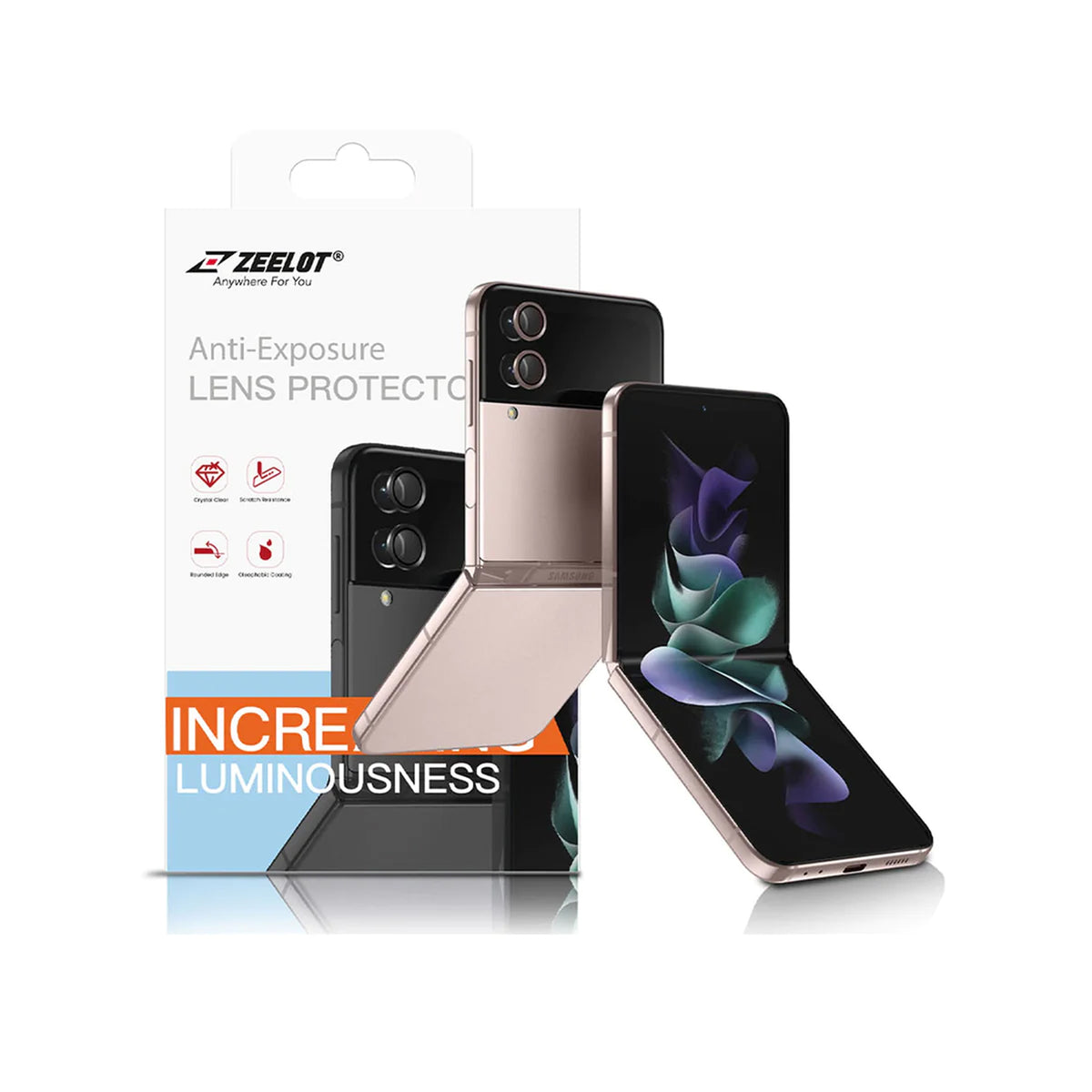 [ONLINE EXCLUSIVE] ZEELOT PIshield Titanium Alloy Lens Protector for Samsung Galaxy Z Flip 5 / Flip 4 - Forexengineer -Malaysia- 4891011517481--4891011517467--4891011517498--4891011517474---4891011516378
