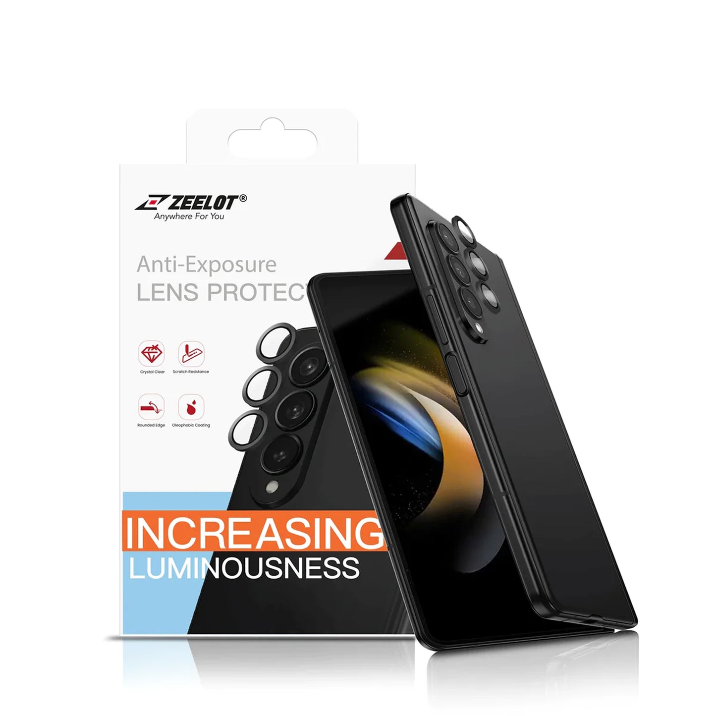 ZEELOT PIshield Titanium Alloy Lens Protector for Samsung Galaxy Z Fold 5 / Fold 4