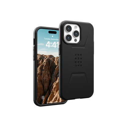 UAG Civilian Magsafe for iPhone 15 Series  -  MagSafe Compatible - Black - Forexengineer -Malaysia- 840283909733-840283909269