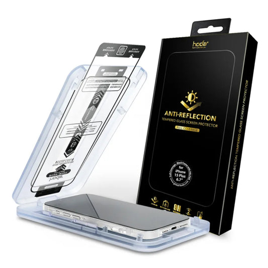 Hoda Anti-Reflection Tempered Glass Screen Protector for iPhone 15 Series ( Dust Free Helper Included ) - Forexengineer -Malaysia- 4711441973537-4711441973520-4711441973513-4711441973506