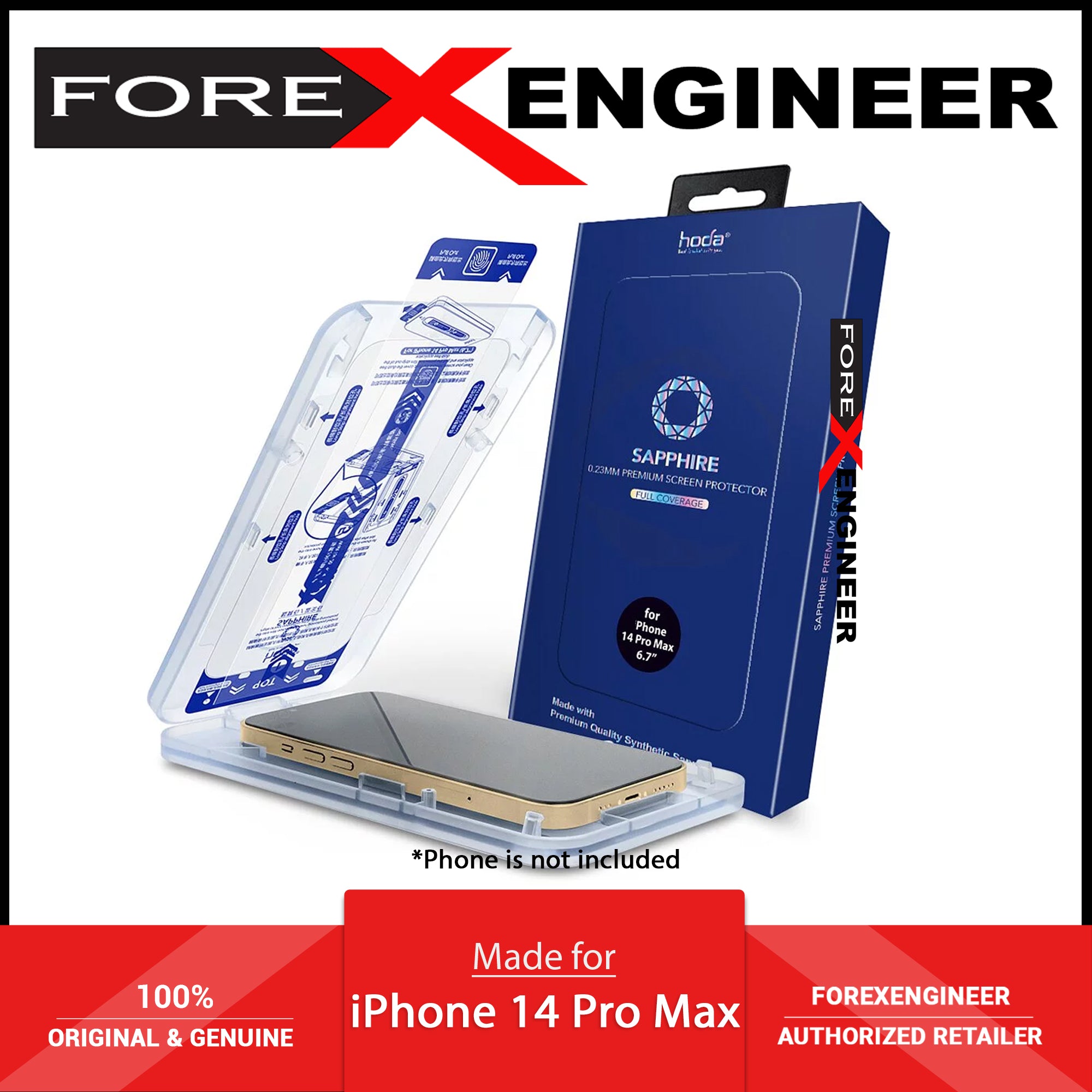 Sapphire Screen Protector for iPhone 14 Pro Max 6.7″, Anti-scratch shops Sapphire Full