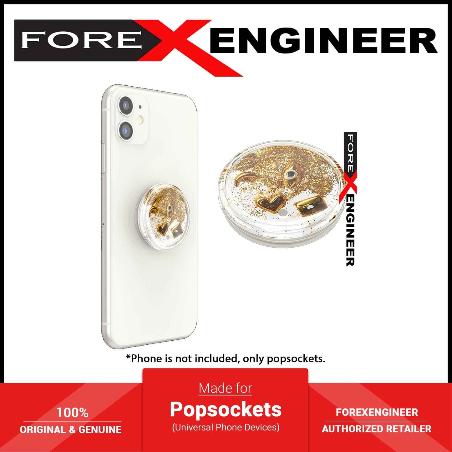 PopSockets PopGrip Luxe Swappable - Tidepool Charms