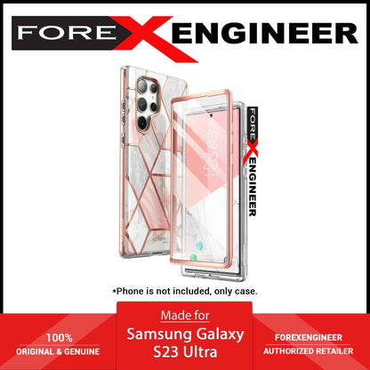 i-Blason Cosmo Case for Samsung Galaxy S23 Ultra With Build-in Screen Protector - Marble Pink