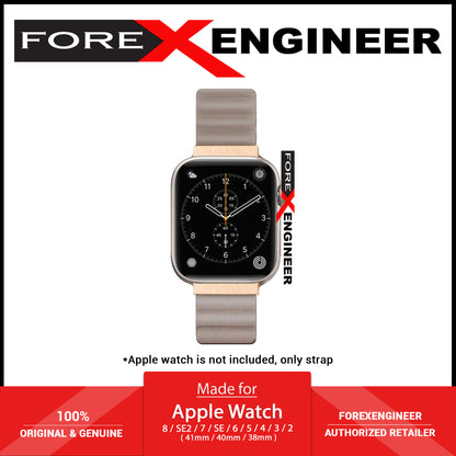 Laut Novi Luxe Watch Strap for Apple Watch 41mm - 40mm - 38mm ( Series 8 - SE - 7 - 6 - 5 - 4 - 3 - 2 ) -  Beige ( Barcode: 4895206933865 ) - Forexengineer -Malaysia- 4895206933865