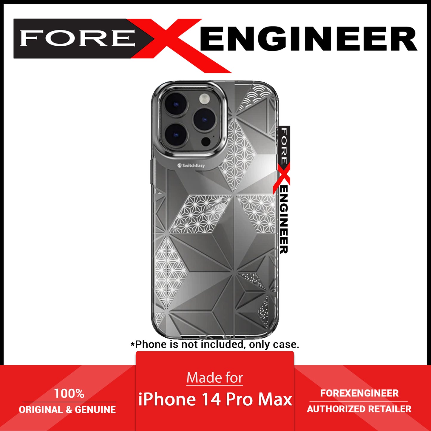 SwitchEasy Artist for iPhone 14 Pro Max - Double In-Mold Decoration Case - Asanoha (Barcode: 4895241107405 ) - Forexengineer -Malaysia- 4895241107405