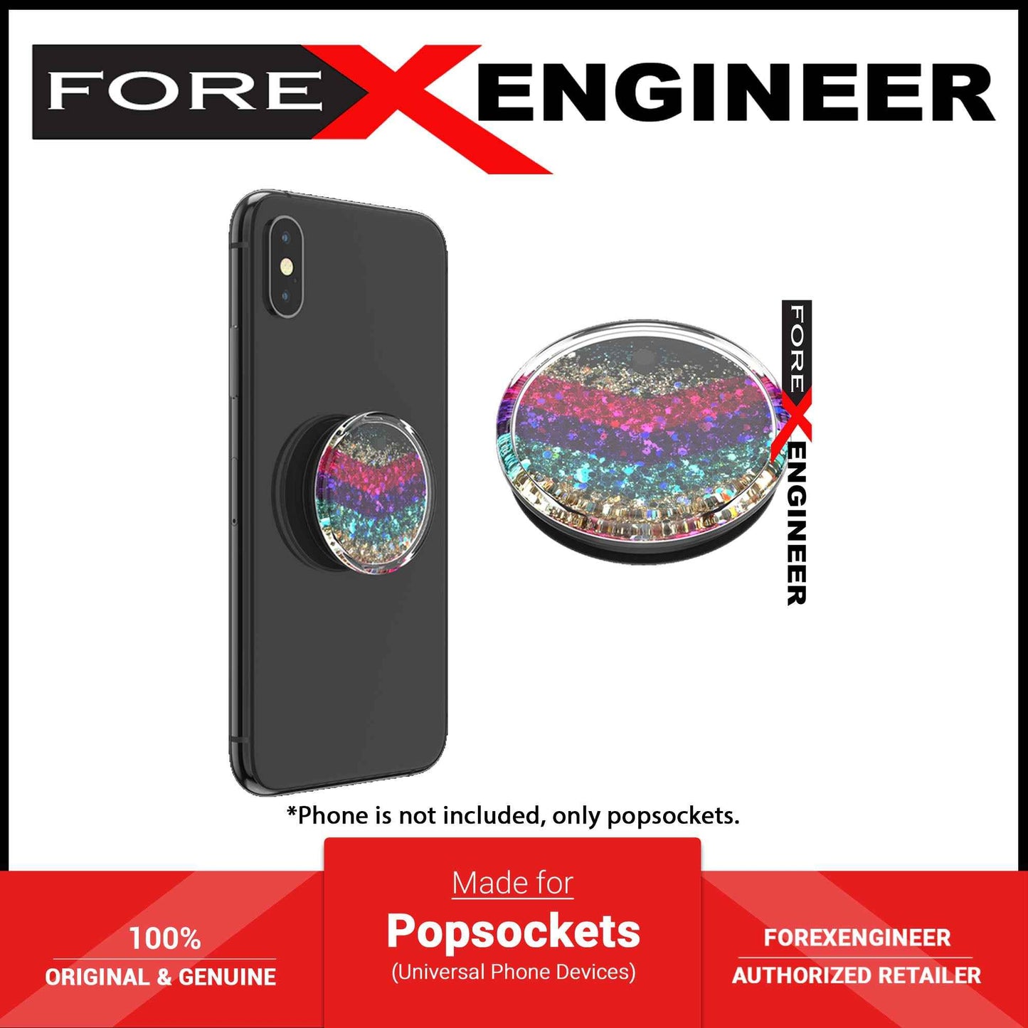 PopSockets PopGrip Luxe Swappable - Tidepool Chevron (Barcode : 842978185637 )