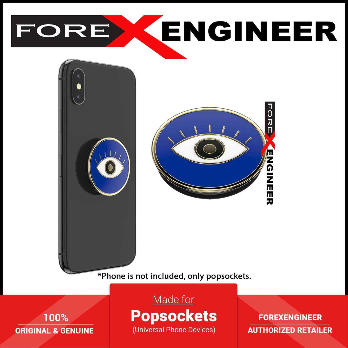 PopSockets PopGrip Premium - Enamel Evil Eye (Barcode : 842978190372 )