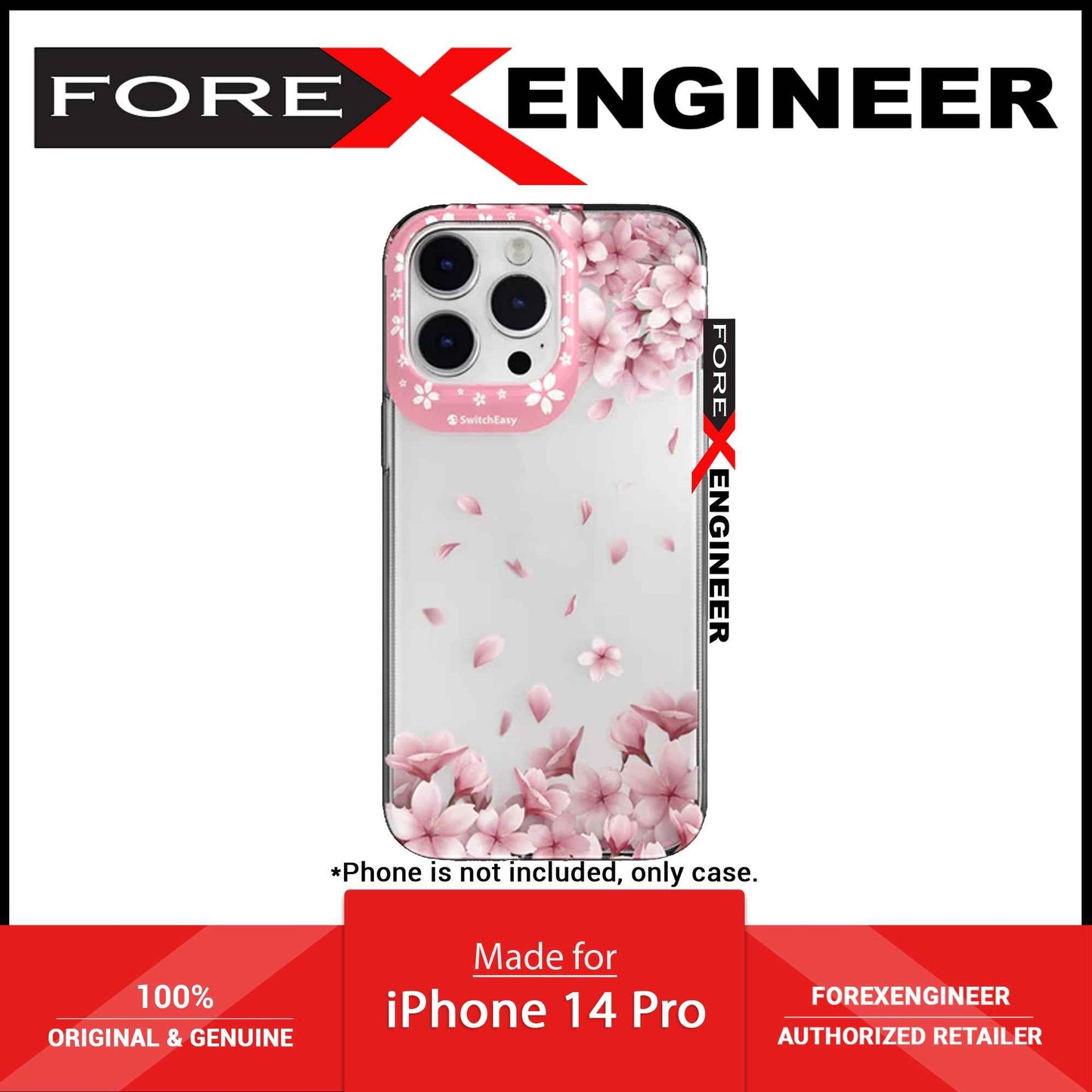 SwitchEasy Artist for iPhone 14 Pro - Double In-Mold Decoration Case - Sakura (Barcode: 4895241107382 )