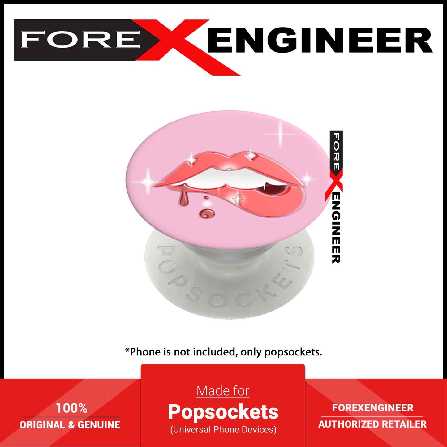 PopSockets PopGrip Swappable - Lip Service (Barcode : 840173719114 )