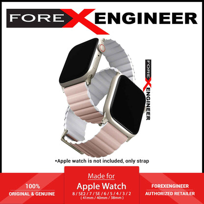 UNIQ Revix Premium Edition for Apple Watch 41mm - 40mm - 38mm ( Series 8 -  SE2 - 7 - SE - 6 - 5 - 4 - 3 - 2 - 1 ) - Blush ( Barcode: 8886463684276 )