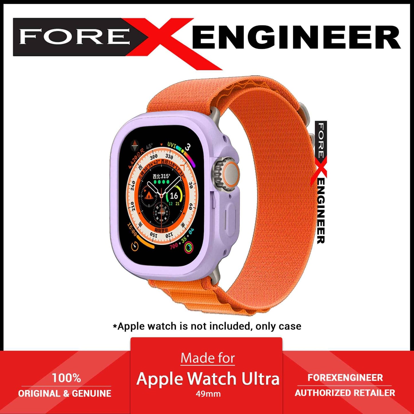 Rhinoshield CrashGuard NX for Apple Watch Ultra 49mm - Violet (Barcode : 4711366111076 )