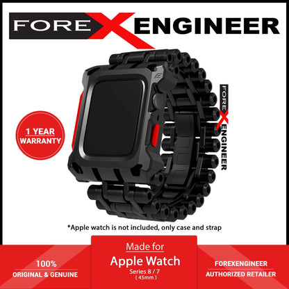 Element Case Black Ops for Apple Watch ( 45mm ) Series 8 - 7 ( Casing + Strap ) - Black-Red (Barcode: 810046112786 )