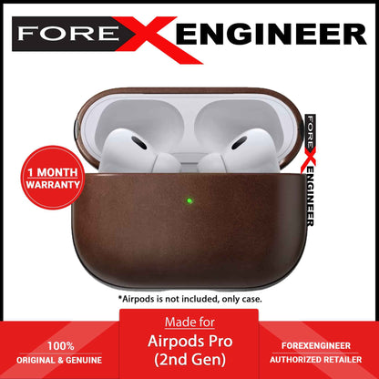 Nomad Modern Leather Horween Case for AirPods Pro 2 ( 2nd Gen ) - Rustic Brown