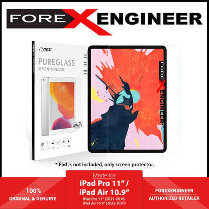 Zeelot PureGlass Tempered Glass for iPad Pro 11" & iPad Air 10.9"  2.5D Screen Protector - HD Clear