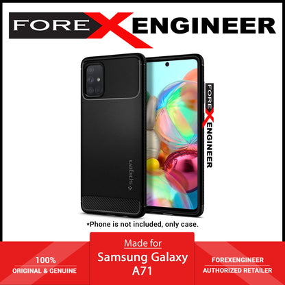 Spigen Rugged Armor for Samsung Galaxy A71 - Matte Black - Forexengineer -Malaysia- 8809685624271