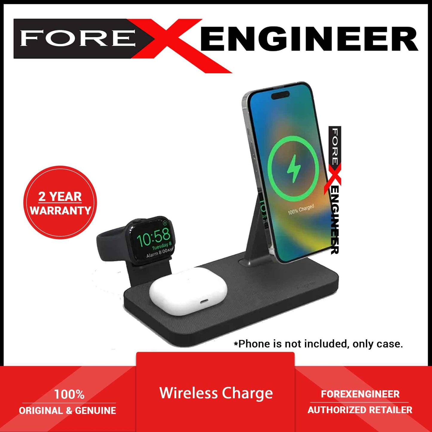 Mophie Snap+ 3 in 1 Wireless Charging Stand - MagSafe compatible