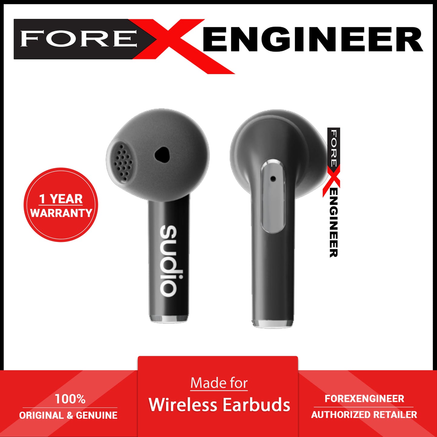 Sudio N2 - True Wireless Earbuds - Black (Barcode : 7350071382844 )