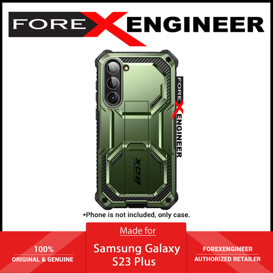 [ONLINE EXCLUSIVE] i-Blason Armorbox Case for Samsung Galaxy S23+ - S23 Plus ( With 2 Set Build-in Screen Protector ) - Dark Green (Barcode : 843439121355 )