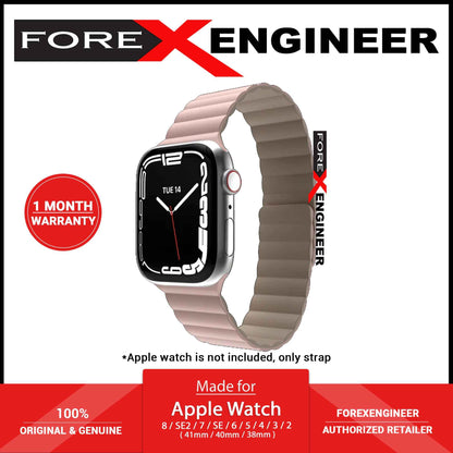 SwitchEasy Skin Silicone Magnetic Watch Band for Apple Watch 41mm - 40mm - 38mm ( 8 - SE2 - 7 - SE - 6 - 5 - 4 - 3 - 2 ) - Pink (Barcode: 4895241111266 )